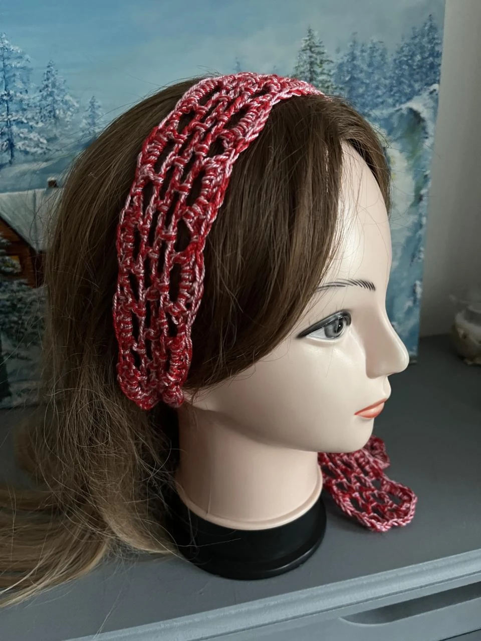 Headband Headband Forehead Band Hoofdband Venda 1m10 Red Pink One size – photo 2